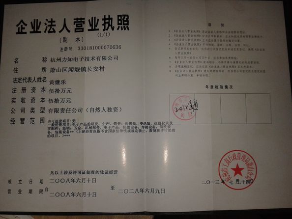 الصين Hangzhou lizhi electronic technology co.,Ltd الشهادات